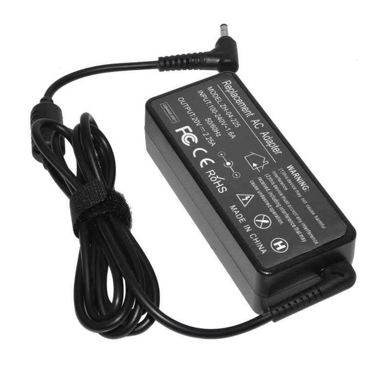 Зарядно за лаптоп (Laptop AC Adapter) Lenovo - 20V / 2.25A / 45W - (4.0x1.7) - Заместител / Replacement - Оригинален Дизайн
