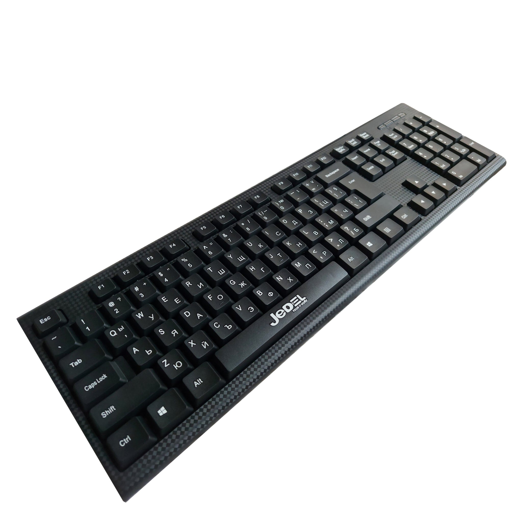 Клавиатура модел Jedel JT710 USB. 104 клавиша. Кирилизирана по БДС. Carbon texture