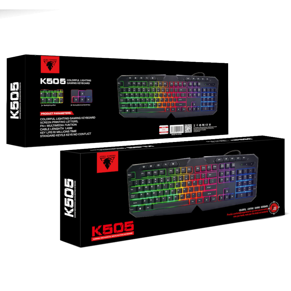 Клавиатура Jedel модел K-505 Светеща (Без БДС)