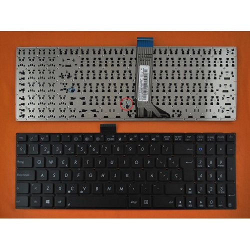 Клавиатура за лаптоп Asus X502 Black No Frame UK (Голям Ентър) С Кирилица