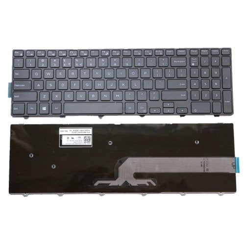 Клавиатура за лаптоп Dell Inspiron 3541 3542 5547 5551 5748 5749 15-3000 Vostro 3549 US/UK Black Frame Black / Черна с черна рамка