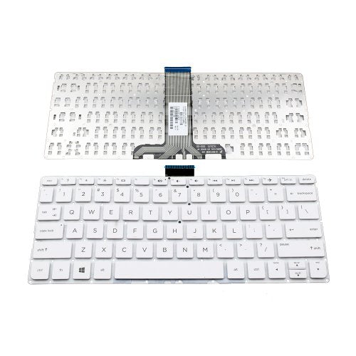 Клавиатура за лаптоп HP Pavilion 11-K Бяла Без Рамка (Малък Ентър) с Кирилица / White Without Frame US