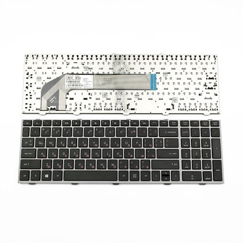 Клавиатура за лаптоп HP ProBook 4540s 4545s Черна със Сива Рамка (Gray Frame Black) - с Кирилица