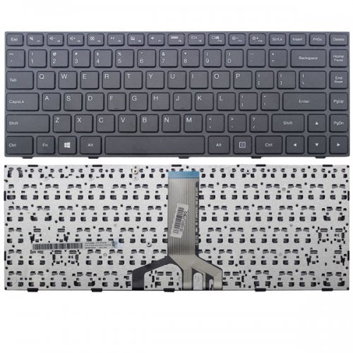 Клавиатура за лаптоп Lenovo IdeaPad 100-14ibd Черна с Черна Рамка с Кирилица