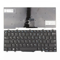 Клавиатура за лаптоп Dell Latitude 13 7000 E7250 7350 5250 Черна Без Рамка с Малък Enter US thumbnail 1