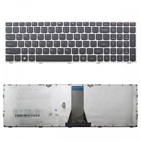 Клавиатура за лаптоп Lenovo IdeaPad B50-30 B50-40 B50-45 Сребриста рамка Черни клавиши с Кирилица thumbnail 1