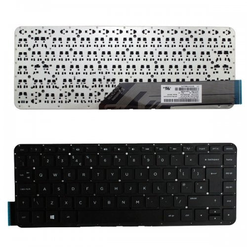 Клавиатура за лаптоп HP Pavilion 13-P Черна Без Рамка (Голям Ентър) / Black Without Frame UK