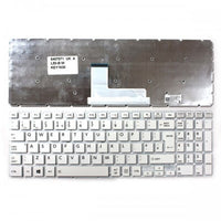 Клавиатура за лаптоп Toshiba Satellite L50-B L50-C L70-C - Бяла Без Рамка с Голям Ентър (No Frame White UK) thumbnail 1