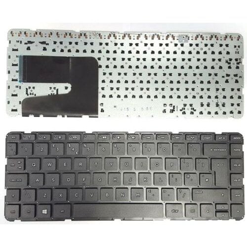 Клавиатура за лаптоп HP Pavilion 14-N 14-R Черна Без Рамка (Голям Ентър) с Кирилица / Black Without Frame UK