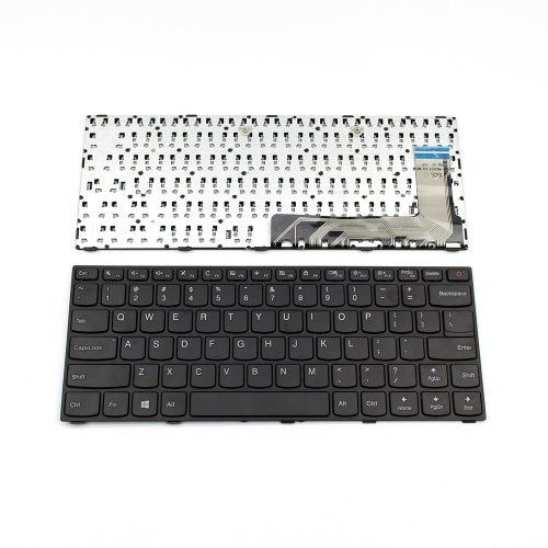 Клавиатура за лаптоп Lenovo IdeaPad 110-14ISK Black Frame Black Type 2 / Черна с Черна Рамка с Кирилица