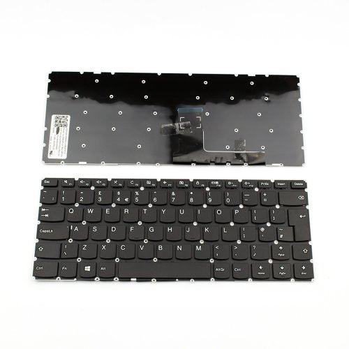 Клавиатура за лаптоп Lenovo IdeaPad 310-14 Black Without Frame / Черна Без Рамка US/UK