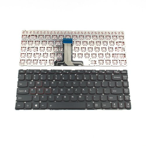 Клавиатура за лаптоп Lenovo IdeaPad Y40-70 Y40-80 Black Without Frame US / Черна Без Рамка (Малък Ентър)
