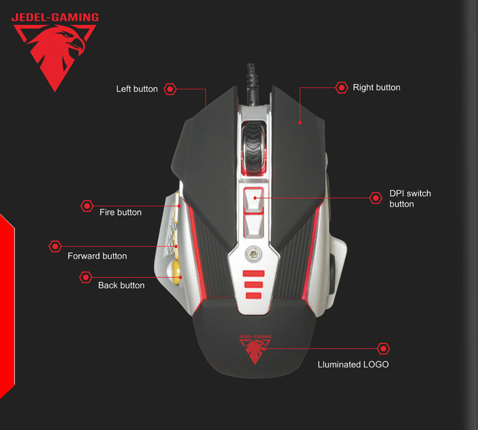 Оптична мишка Jedel GM860 USB Gaming