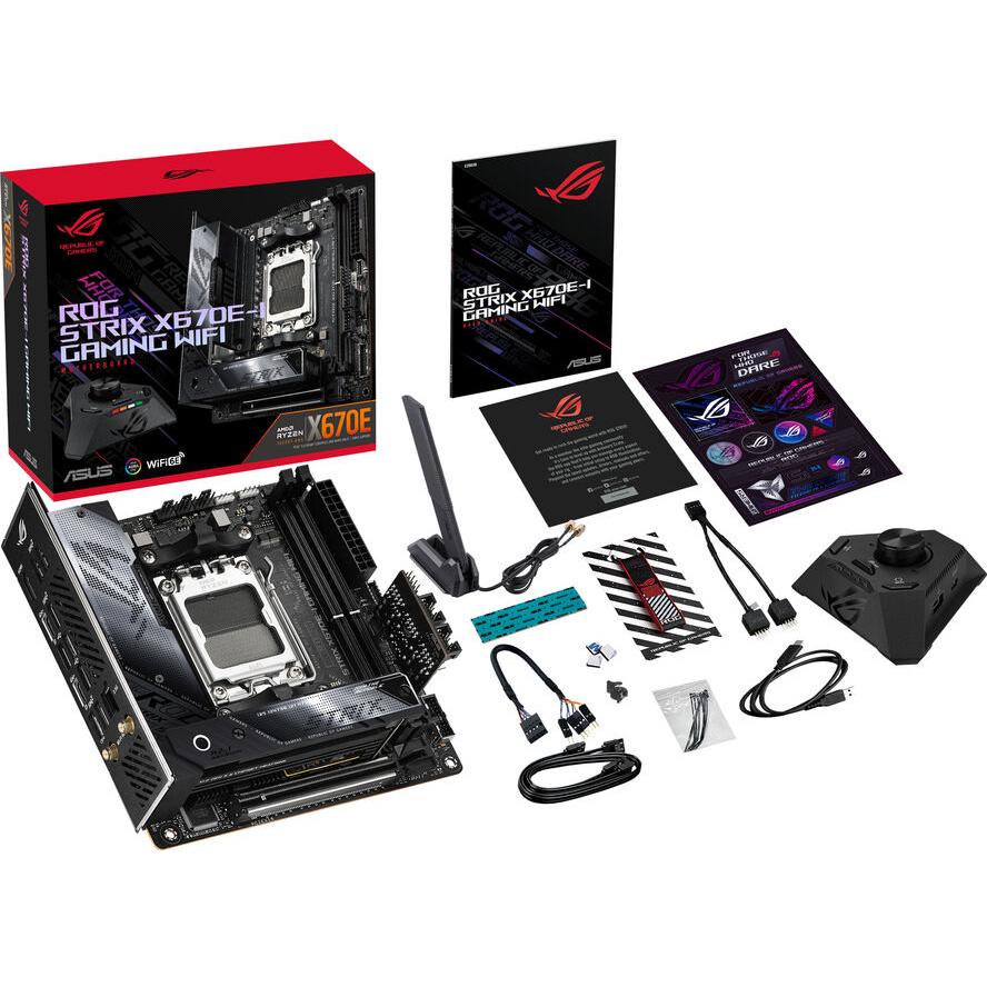 Дънна платка ASUS ROG STRIX X670E-I GAMING WIFI (AMD,AM5,DD5,mITX) - (A) - 90MB1B70-M0EAY0 (8 дни доставкa)