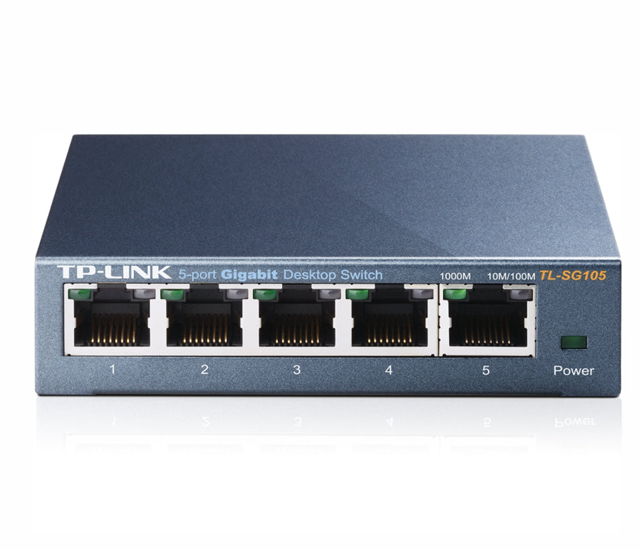 5-port Gigabit Desktop Switch, QoS, IGMP snooping, desktop, steel housing, TL-TL-SG105