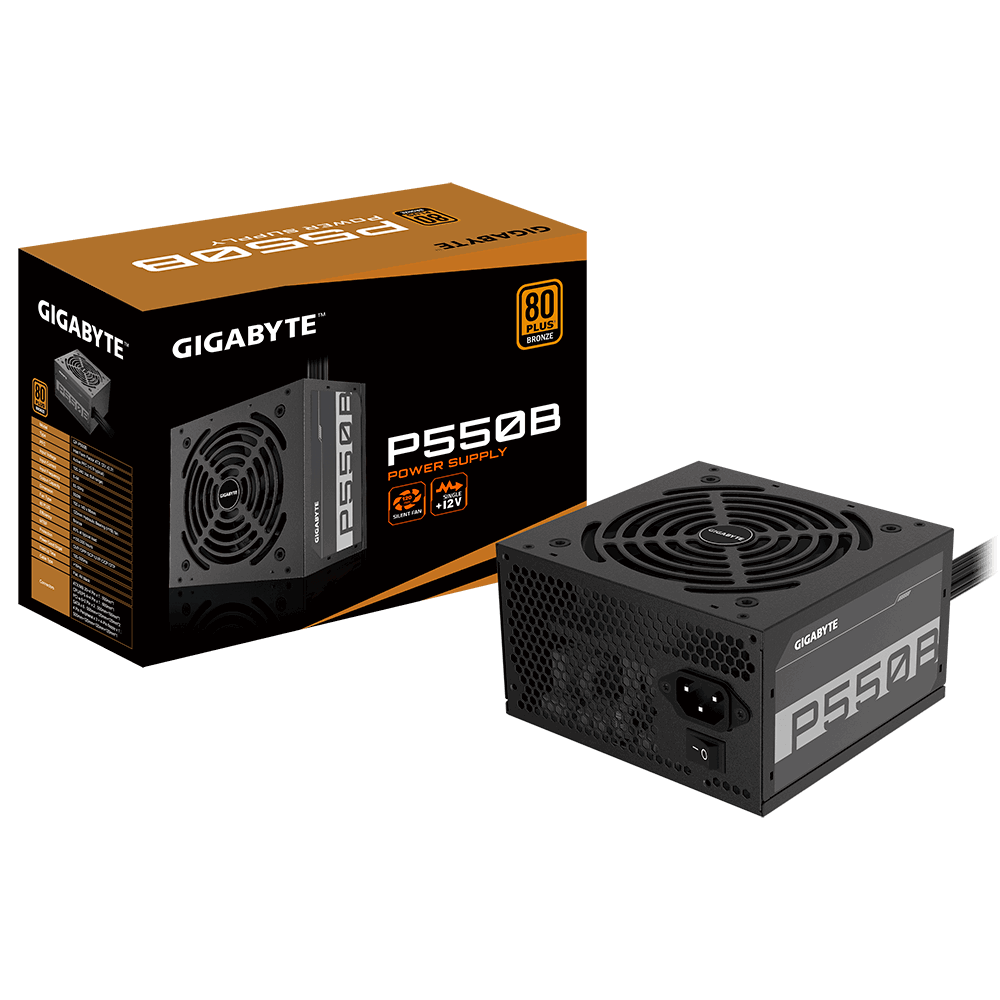 Захранващ блок Gigabyte , 550W, 80+, Bronze - GP-P550B