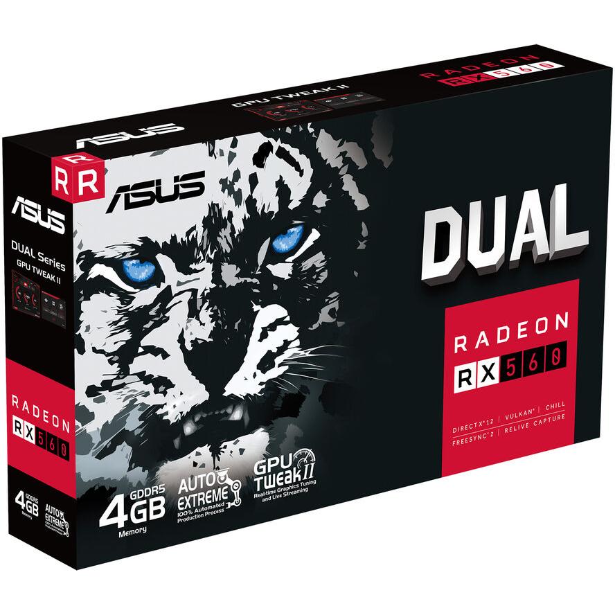 ASUS DUAL-RX560-4G 4GB GDDR5 HDMI DP