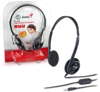 Genius слушалки с микрофон Headset HS-200C - Lightweight, Black thumbnail 3