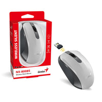 Мишка, Genius Wireless Silent Mouse - NX-8008S White+Gray - Silent, 2.4GHz thumbnail 4