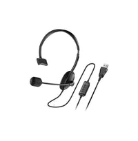 Genius слушалки с микрофон Single Ear Headset - HS-100U, Mic, USB, Black thumbnail 1