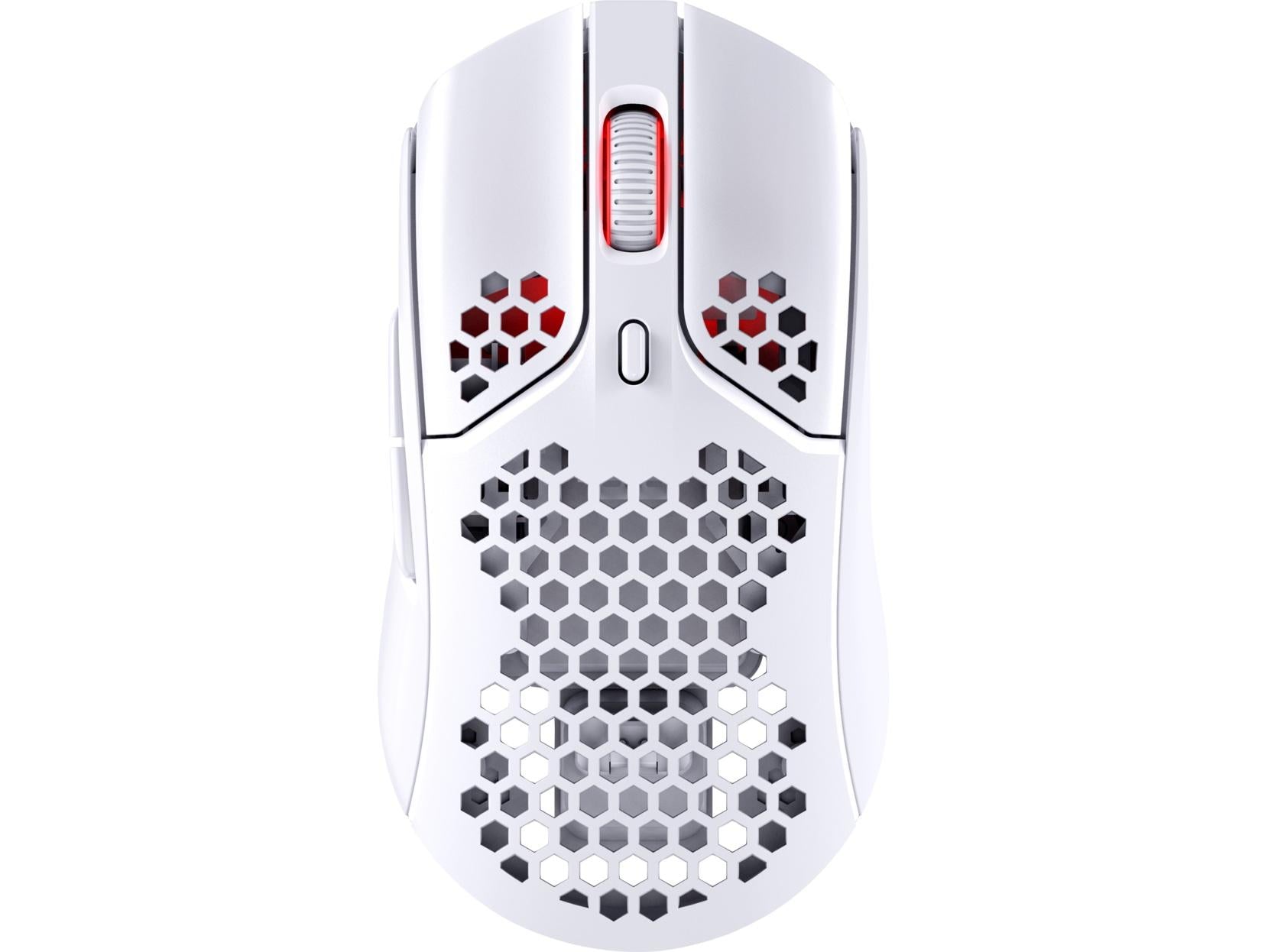Геймърска мишка HyperX Pulsefire Haste, Wireless, RGB, USB, Бял - HX-MOUSE-PFHW-WT