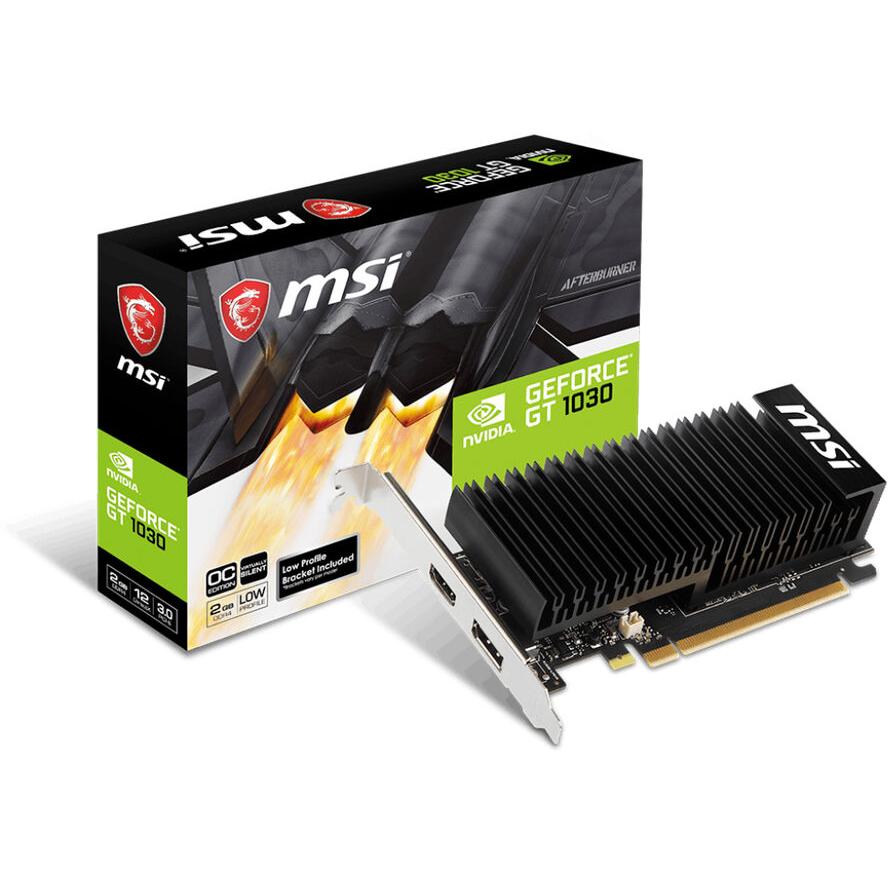 MSI GT1030 2GHD4 LP OC 2GB GDDR4 HDMI DP пасив - (A) - V809-2825R (8 дни доставкa)