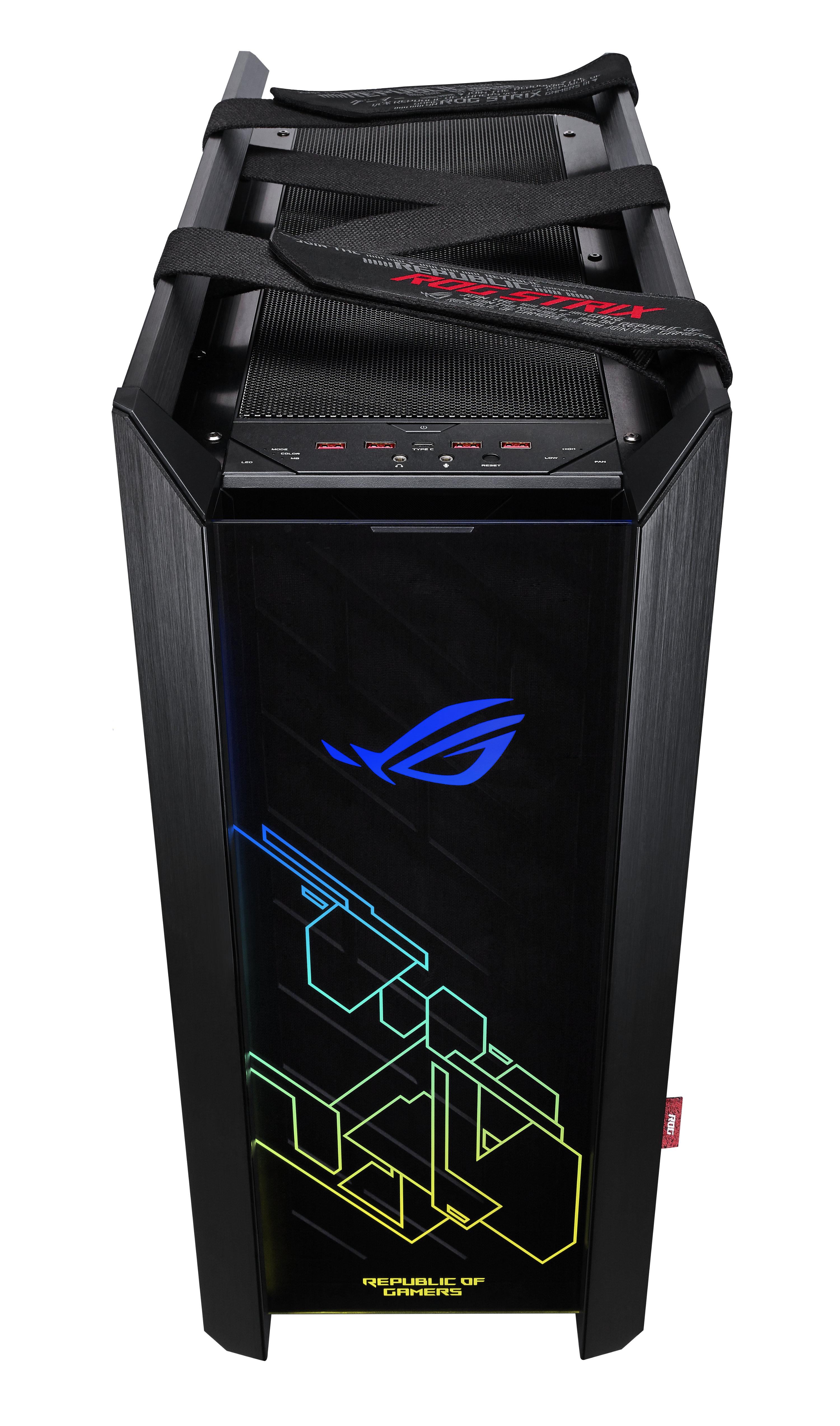 Кутия за компютър ASUS ROG Strix Helios, ATX/EATX, Mid-Tower, Aura Sync ARGB - ASUS-CASE-ROG-HELIOS-BK