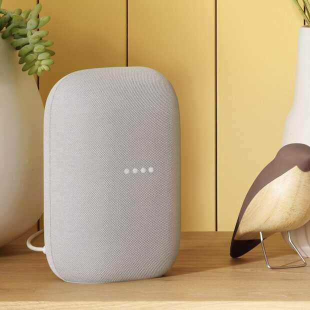 Безжична колонка Google Nest Audio, Бяла - GOOGLE-NEST-AUDIO