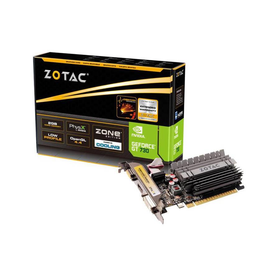 Zotac GT 730 Zone 2GB PCI-E DVI HDMI - (A) - ZT-71113-20L (8 дни доставкa)