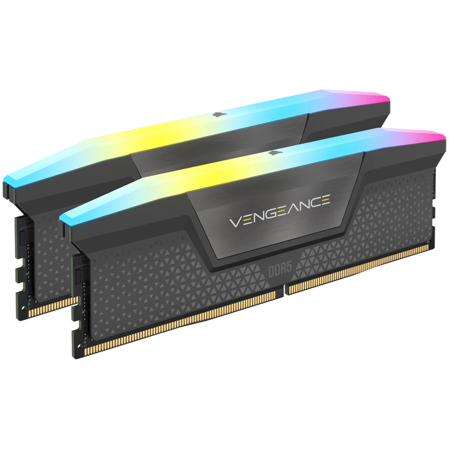 Памет CORSAIR VENGEANCE RGB DDR5 32GB (2x16GB) DDR5 6000 CL36-44-44-96 1.4V AMD EXPO Memory - Grey, 0840006679653 - CMH32GX5M2E6000Z36