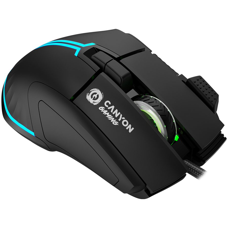 CANYON mouse Fortnax GM-636 RGB 9buttons Wired Black - CND-SGM636B