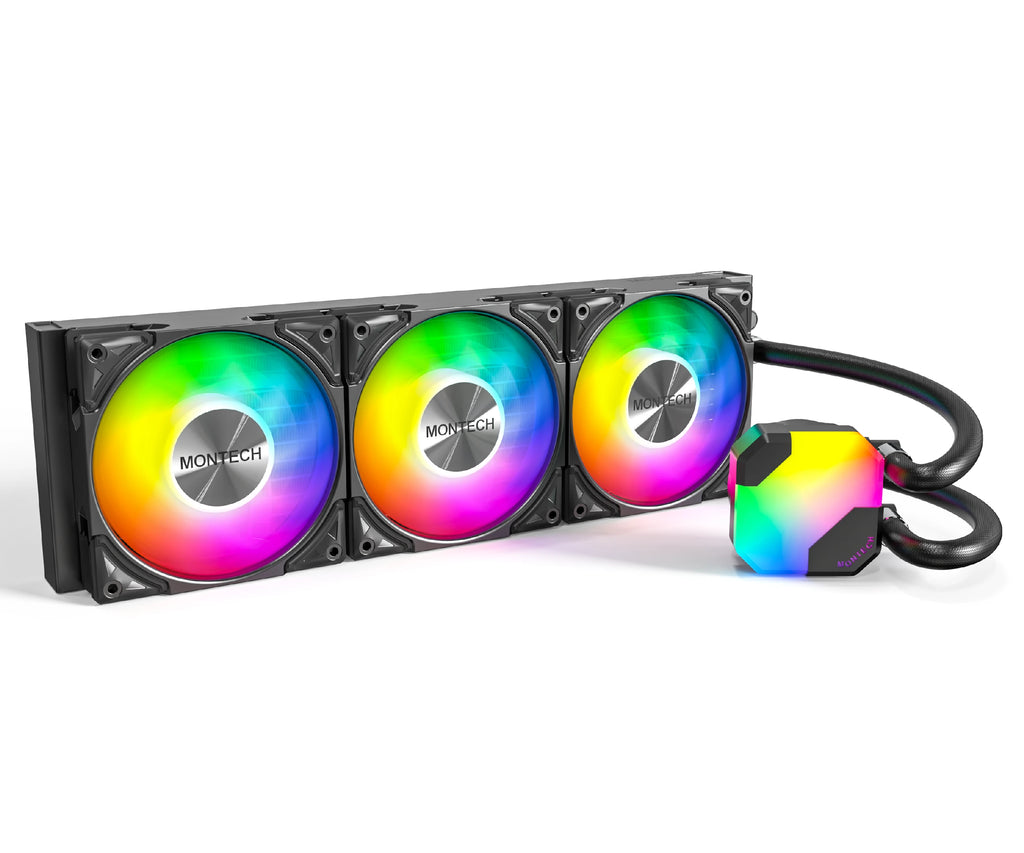 Охлаждаща система Montech Hyper Flow ARGB 360, CPU Liquid Cooler, Black - MONTECH-HYPER-FLOW-ARGB-360-BK