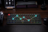 Marvo механична геймърска клавиатура Gaming Mechanical keyboard Saber 61 KG933G - 61 keys, Red Switches [Linear] (MARVO-KG933G-BK) thumbnail 9