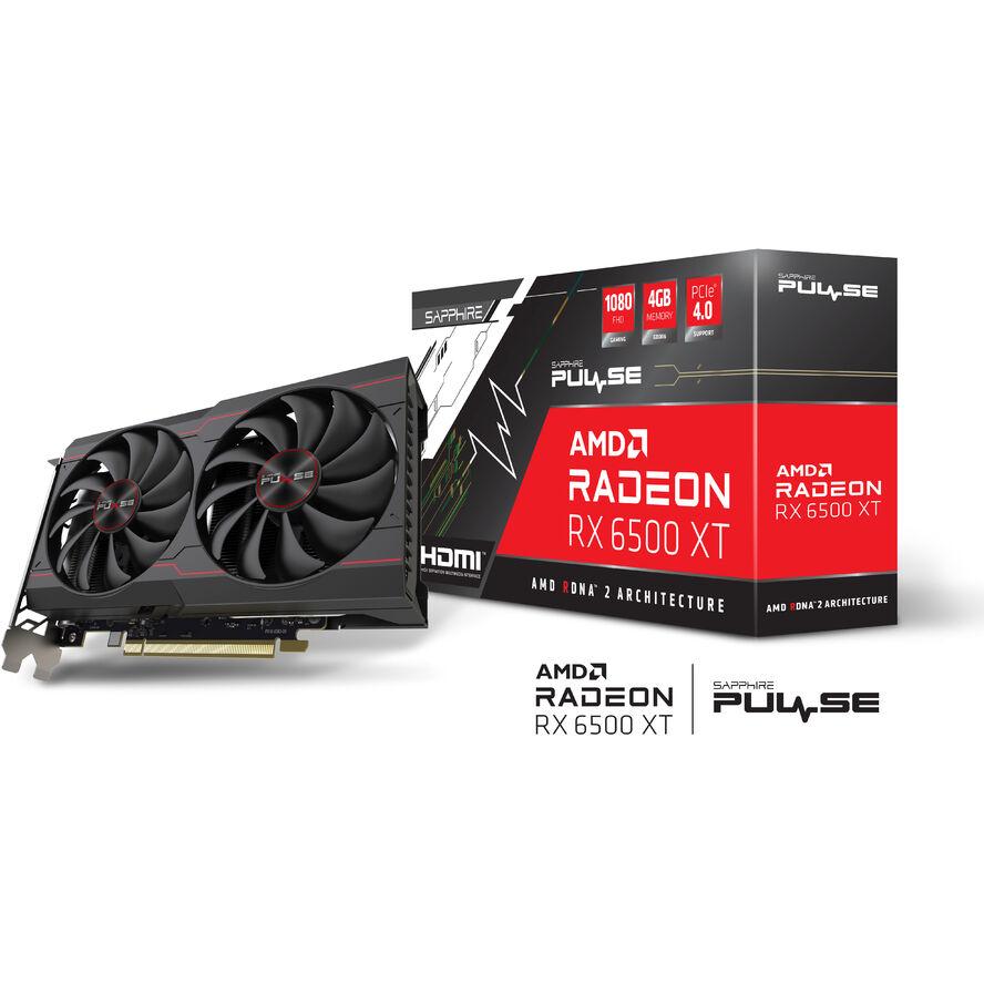 Sapphire Radeon RX6500XT Gaming Pulse OC 4GB GDDR6 HDMI DP - (A) - 11314-01-20G