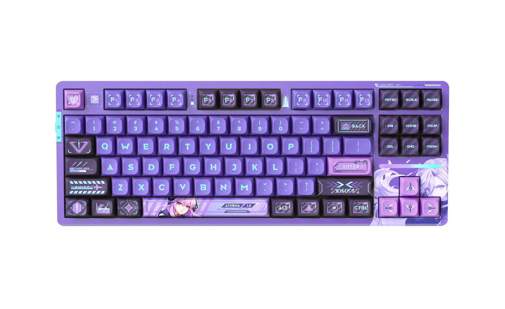 Професионална безжична геймърска механична клавиатура Wireless Professional V87 PRO Athena Aniya Switches, BT5.0, 2.4G - V87-PRO-ATHENA