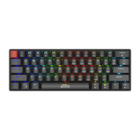 Marvo механична геймърска клавиатура Gaming Mechanical keyboard Saber 61 KG933G - 61 keys, Red Switches [Linear] (MARVO-KG933G-BK) thumbnail 10