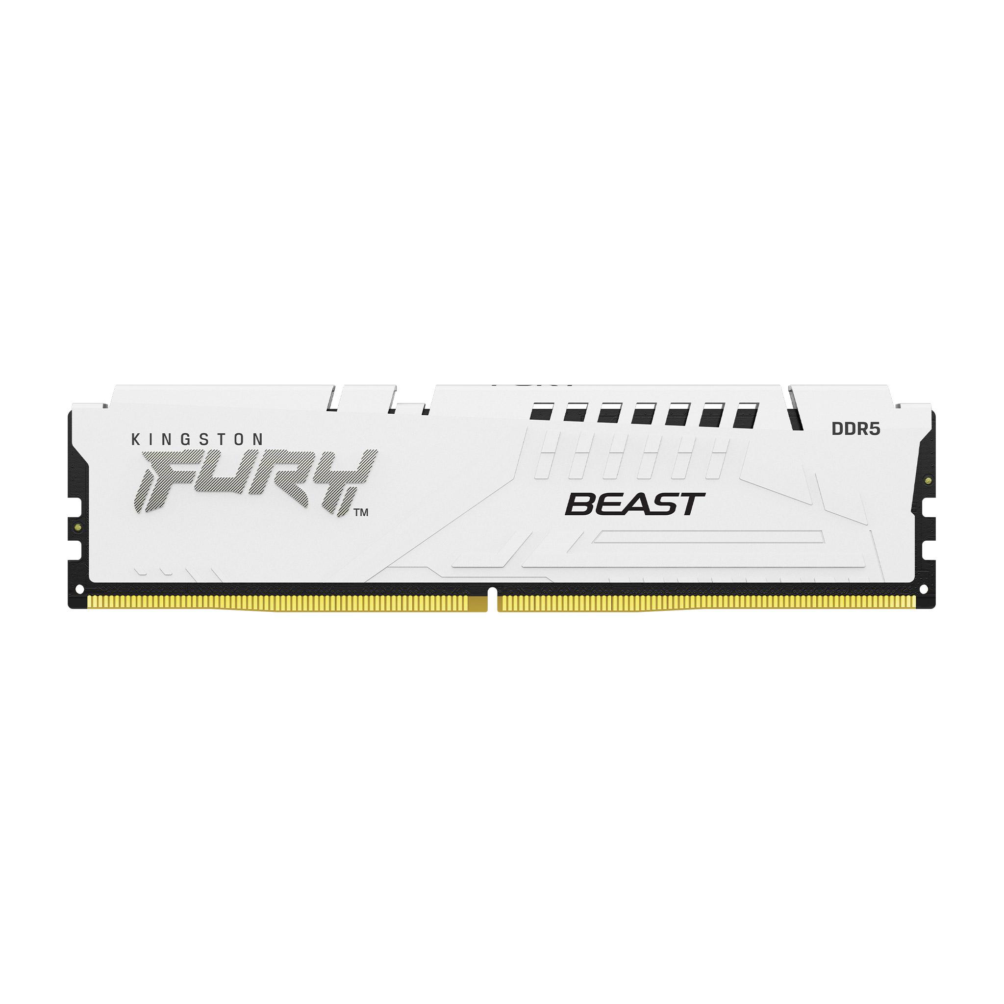 Памет Kingston FURY Beast White 64GB(2x32GB) DDR5 6000MHz CL36 - KF560C36BWEK2-64