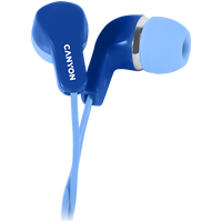 CANYON Stereo Earphones with inline microphone, Blue - CNS-CEPM02BL thumbnail 2