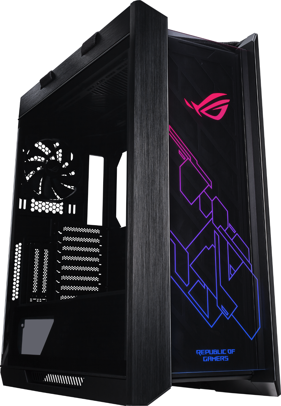 Кутия за компютър ASUS ROG Strix Helios, ATX/EATX, Mid-Tower, Aura Sync ARGB - ASUS-CASE-ROG-HELIOS-BK