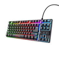Геймърска клавиатура TRUST GXT833 Thado TKL, Black US thumbnail 1