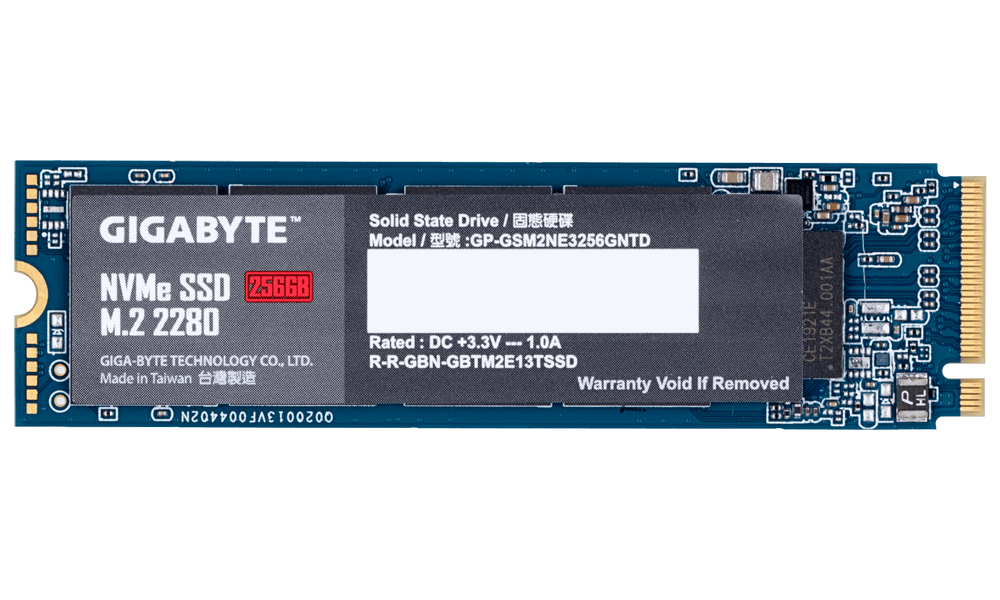 256GB SSD Gigabyte M.2 NVMe PCIe Gen 3 - GA-SSD-M2-NVME-256GB