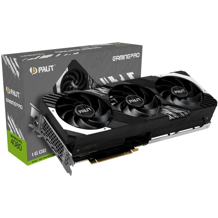 Palit RTX4080 GamingPro 16GB GDDR6X HDMI 3xDP - (A) - NED4080019T2-1032A (8 дни доставкa)