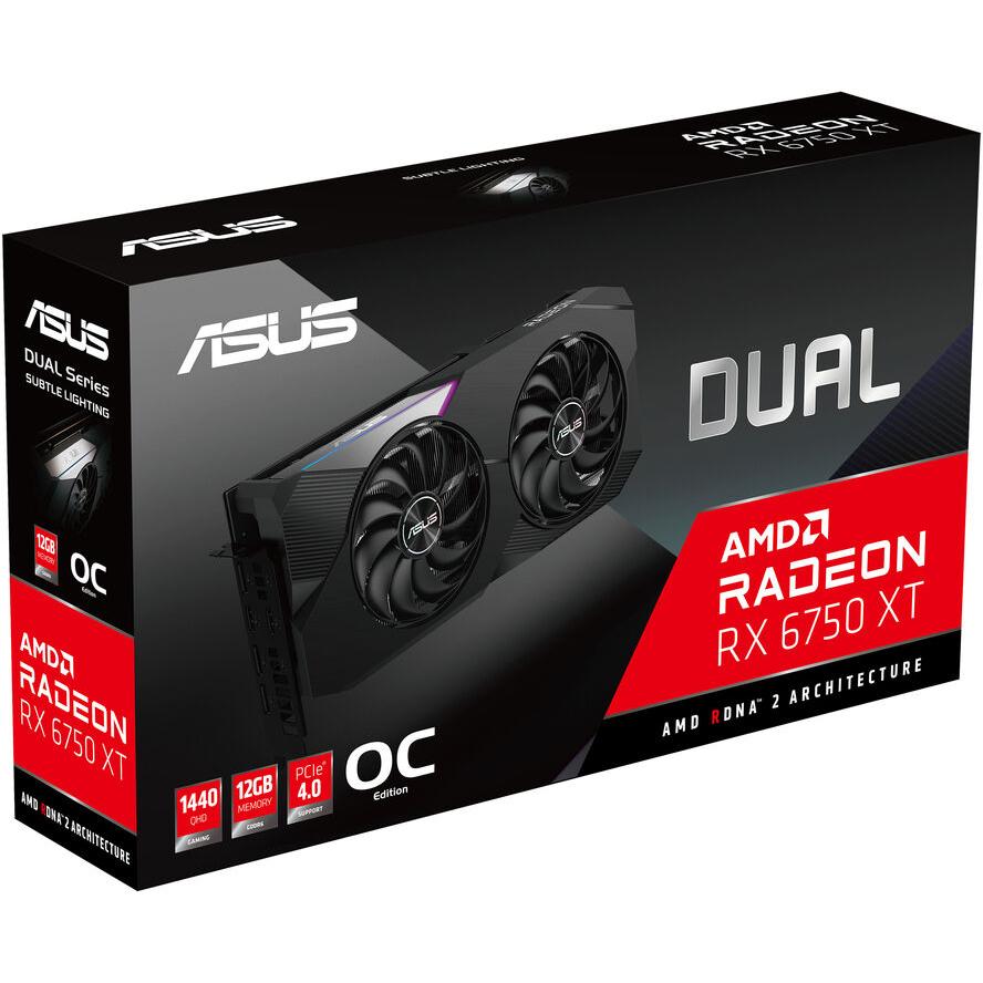 ASUS DUAL-RX6750XT-O12G 12GB GDDR6 HDMI DP - (A) - 90YV0HK0-M0NA00