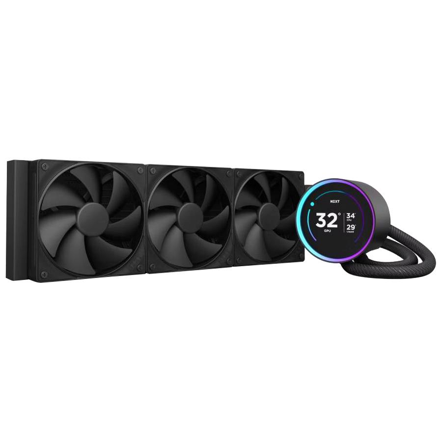 Охлаждаща система NZXT Kraken Elite 360 V2 Black LCD Display - NZXT-FAN-RL-KN36E-B2
