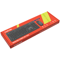 CANYON SET-W20 EN/BG Keyboard+Mouse Velvet Wireless Black - CNS-HSETW02-BG thumbnail 2