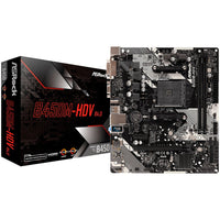 Дънна платка ASROCK Desktop B450M-HDV R4.0 (SAM4,2xDDR4,1xPCI 3.0x16,1xPCI Ex1,SATA III - B450M-HDV_R4.0 thumbnail 4