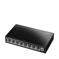 Суич Cudy FS108, 8-портов 10/100 Mbps RJ 45, Метален корпус, Черен - CUDY-FS108 thumbnail 2