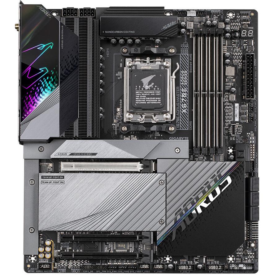 Дънна платка Gigabyte X670E AORUS MASTER (REV. 1.0) motherboard AMD X670 Socket AM5 ATX - (К) - X670E AORUS MASTER (8 дни доставкa)