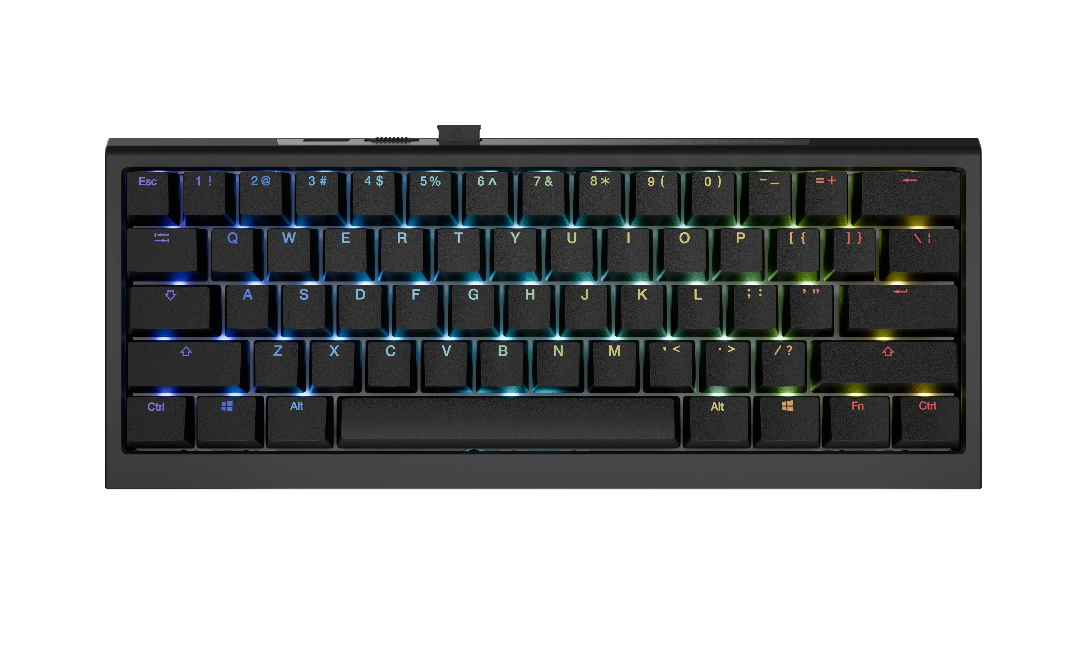 Ducky Професионална геймърска механична клавиатура Professional One X Mini Wireless Black Ducky AI Switches [Linear] - DKON2461AST3-DAUSPDOECL1AS1
