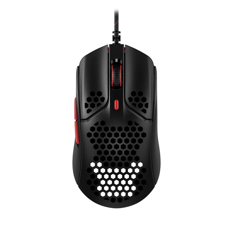 Геймърска мишка HyperX Pulsefire Haste, RGB, USB 2.0, Черен/Червен - HX-MOUSE-PFH-BR